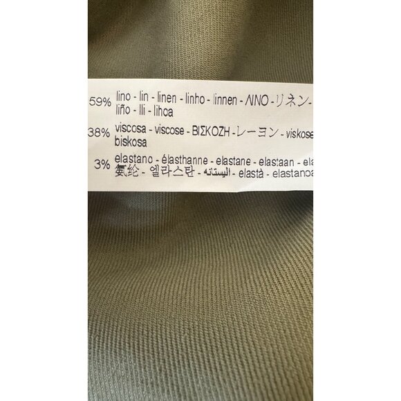 NWT ZARA Medium Asymmetrical One Shoulder Linen Maxi Dress - Picture 8 of 16